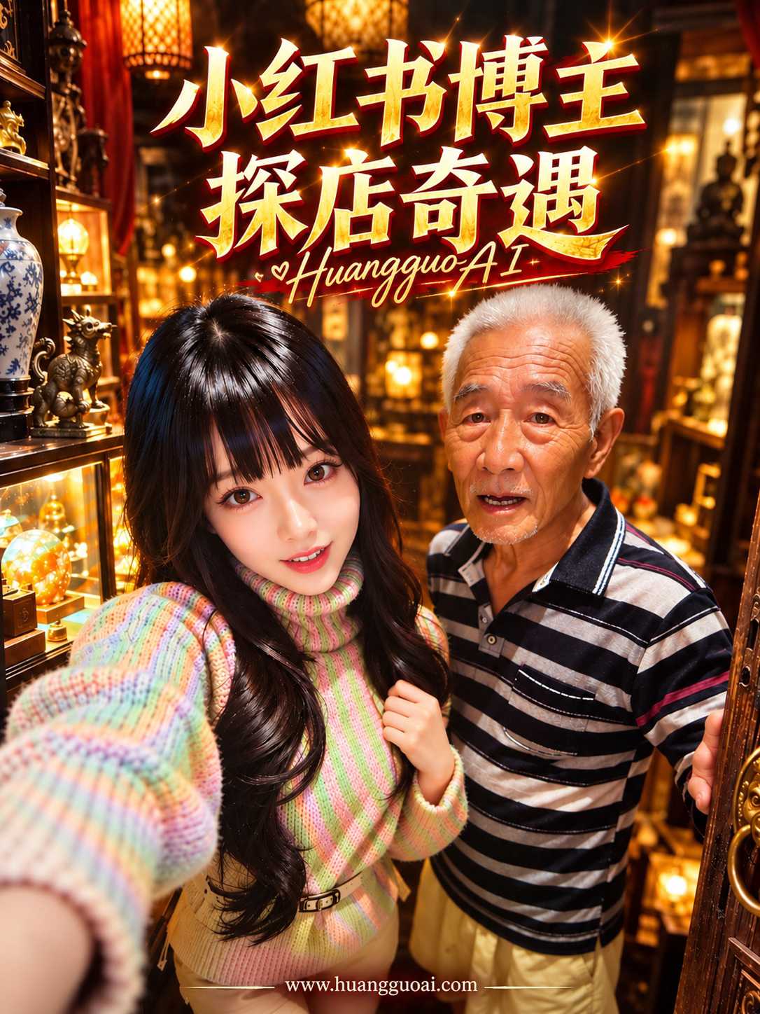 【AI成人短剧】小红书博主探店奇遇记