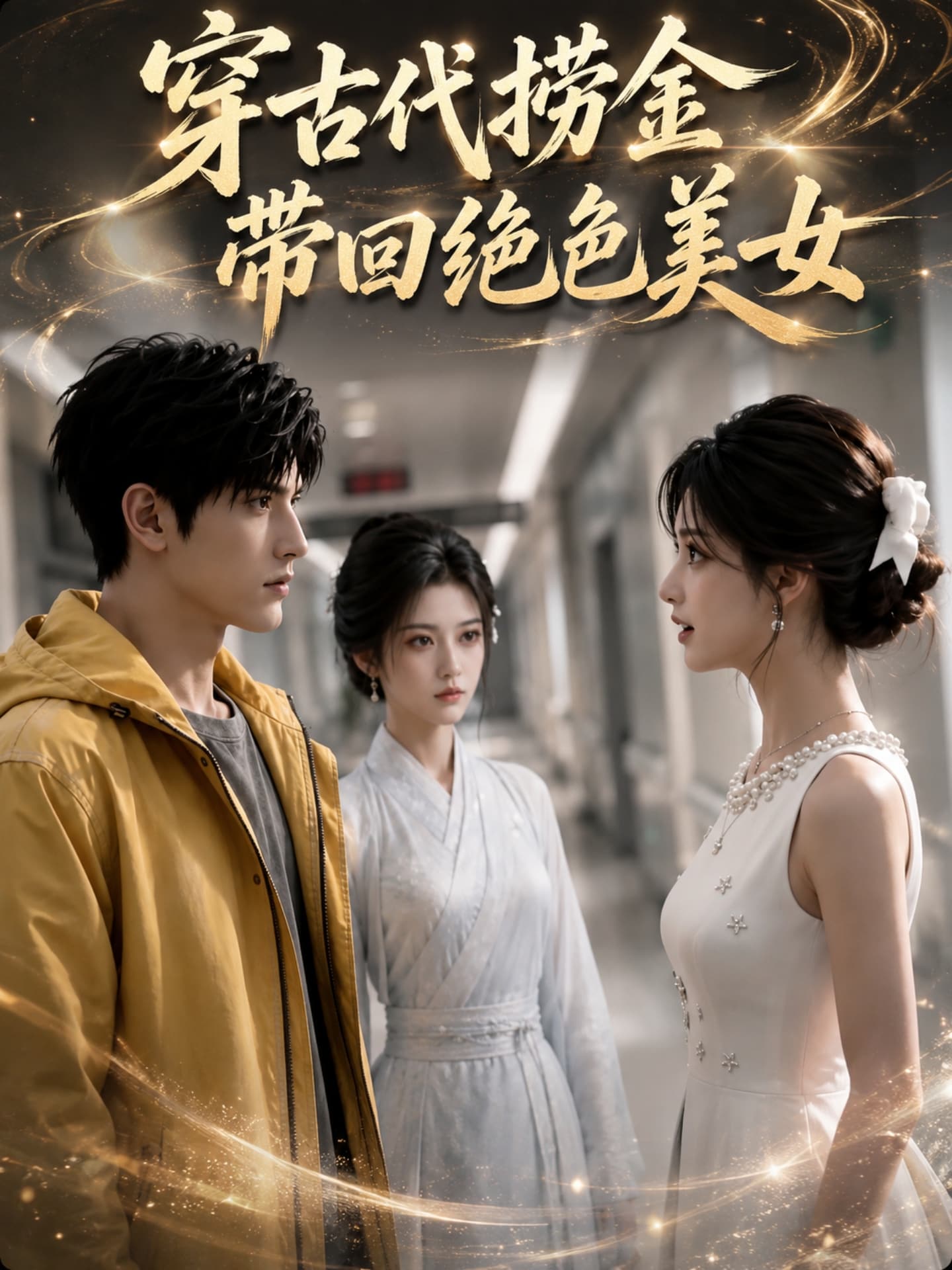 【AI成人短剧】穿古代捞金带回绝色美女